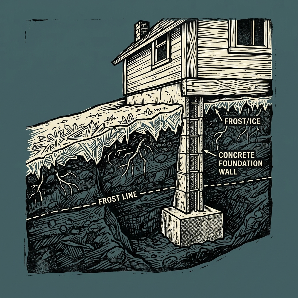 How Deep Do Footings Need to Be? Frost Line Guide for All 50 States